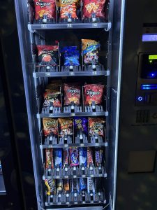 Vending machine with chip options